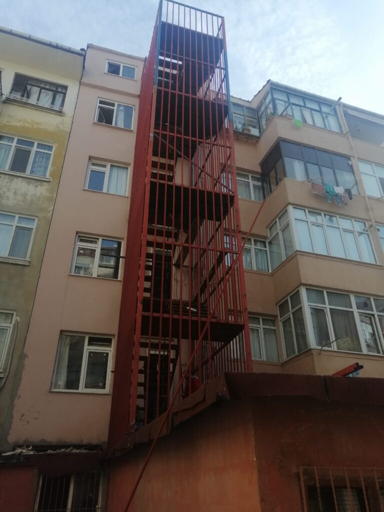Yangın Merdiveni Teknik Proje